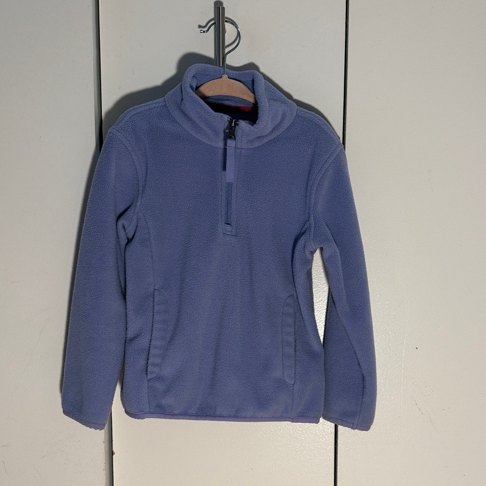 Amazon Essentials Kids purple Fleece Pullover